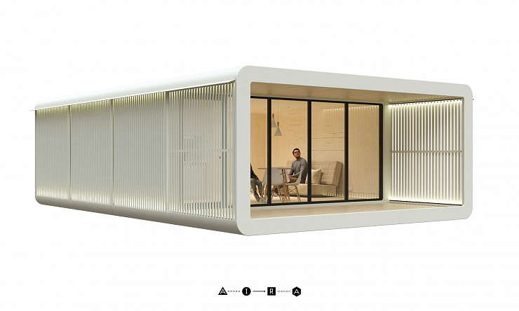 Модульный дом AIRA MODUL Премиум рейка 39 м² с террасой