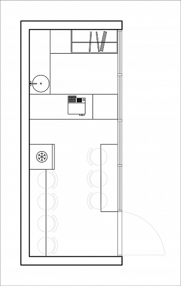 Модульный дом под Мини кафе AIRA MODUL 13 м²